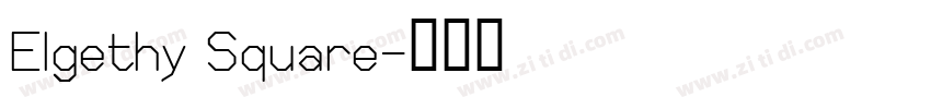 Elgethy Square字体转换